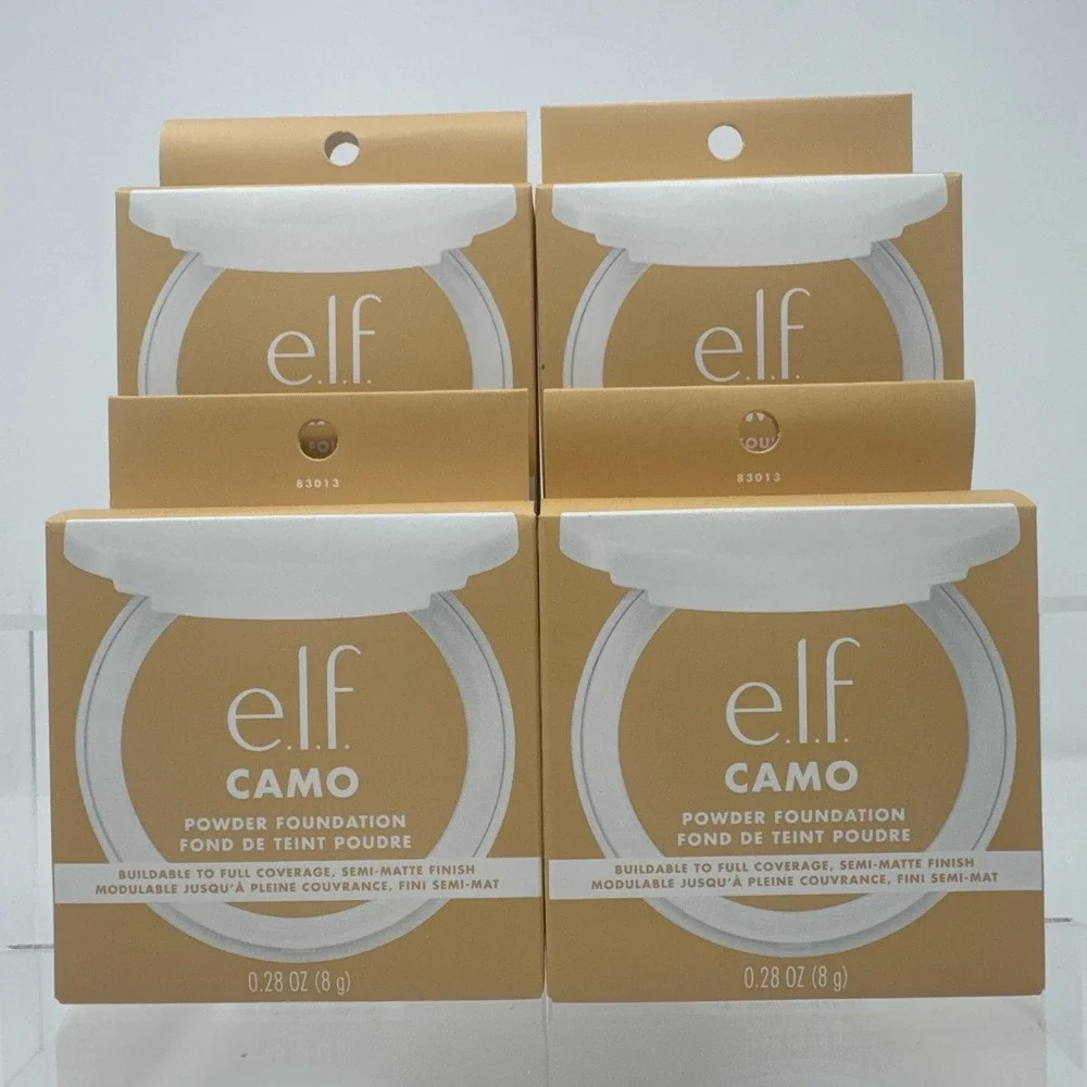 4 Pack E.l.f. Camo Powder Foundation Makeup - Light 240 W - 0.28 oz. Elf